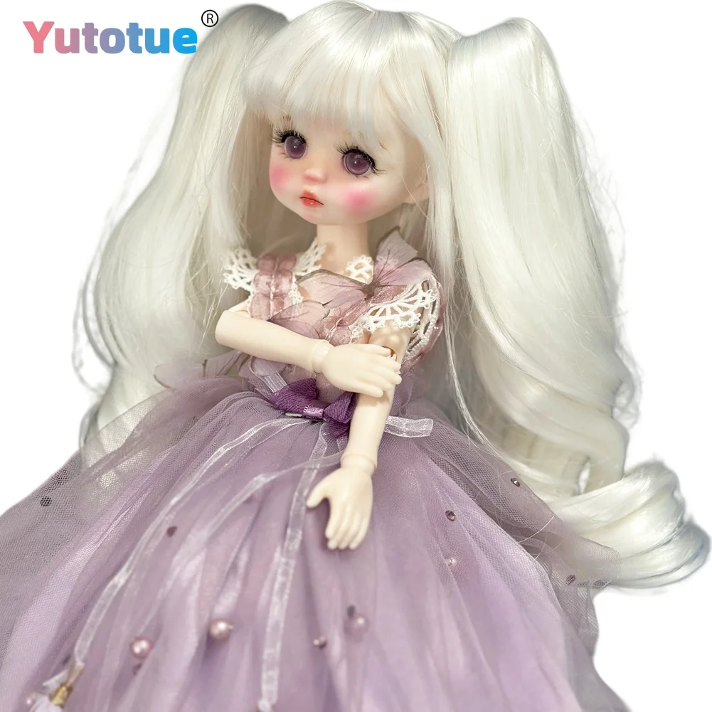 YUTOTUE 12 inch Height Girl Doll Makeup Face Lifelike Removable Princess Dress Shoes Head can open Cute Doll Best Gift for Child