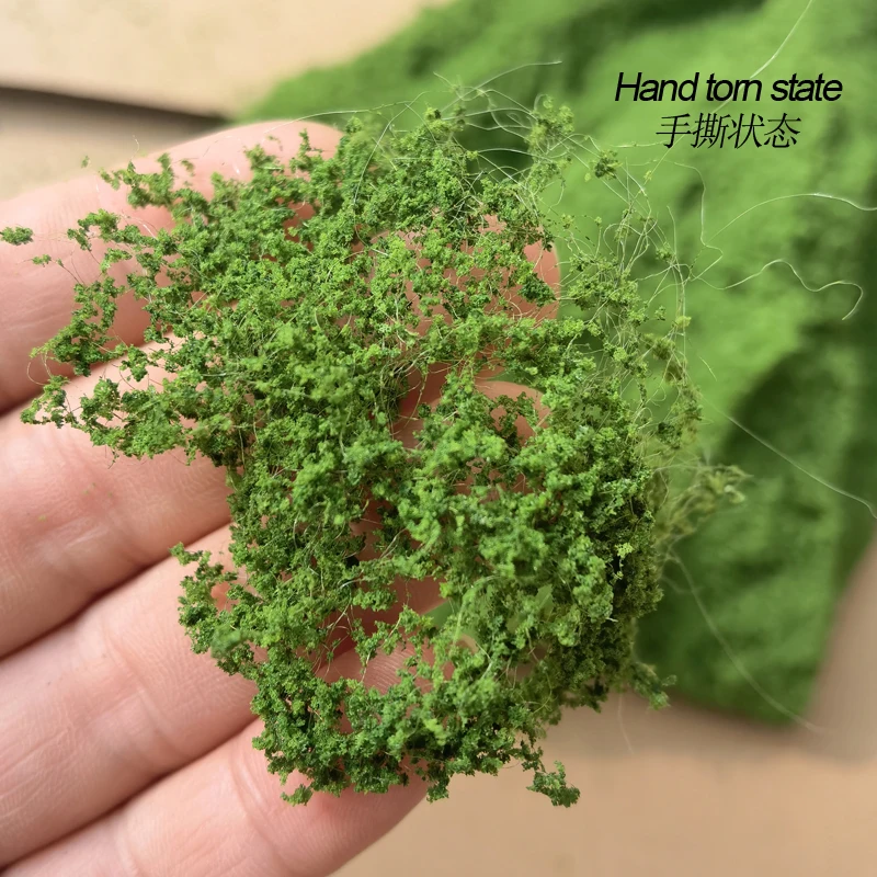 Esponja filamentosa de malla de 160ML/botella, grupo de polvo de árbol, arbusto, vegetación, materiales para hacer escenas DIY, diseño de Diorama