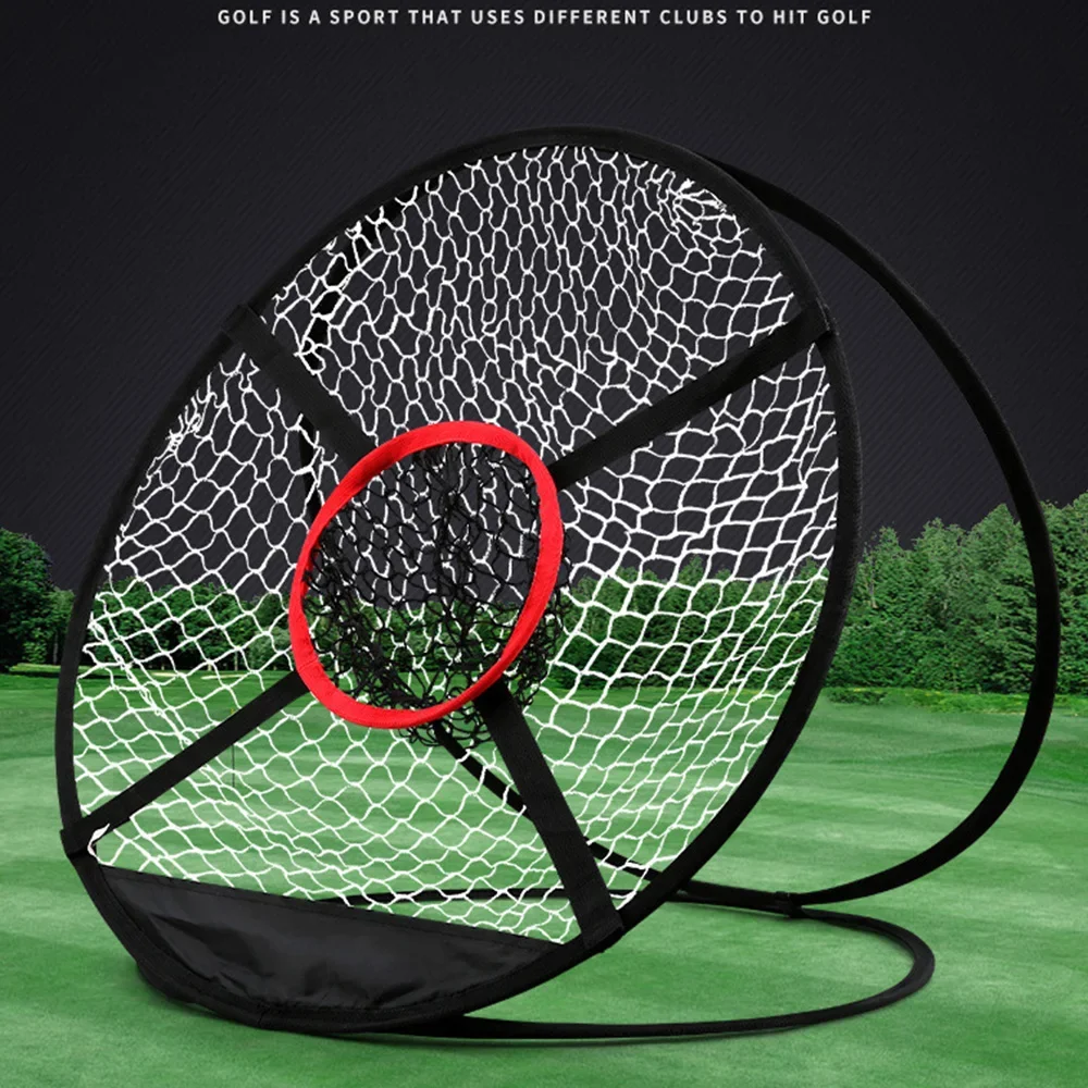 PGM Golf Training Net Small Foldable Golf Chisel Net Beginner's Teaching Tool Three-Dimensional Three-Layer Cutting Net Outdoor