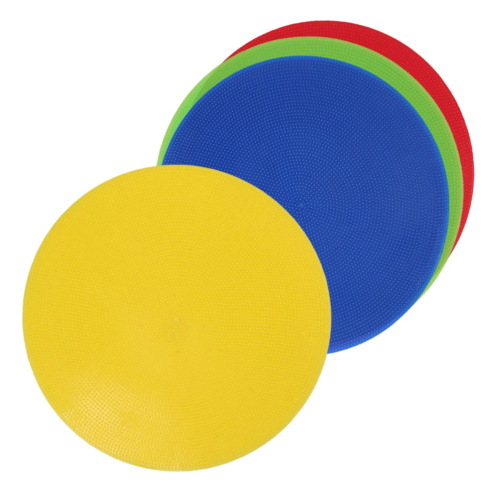 4 قطعة بولي كلوريد الفينيل نونسليب علامات بقعة مستديرة قرص مسطح علامات خفة الحركة في الهواء الطلق كرة القدم كرة السلة معدات التدريب السريع #2