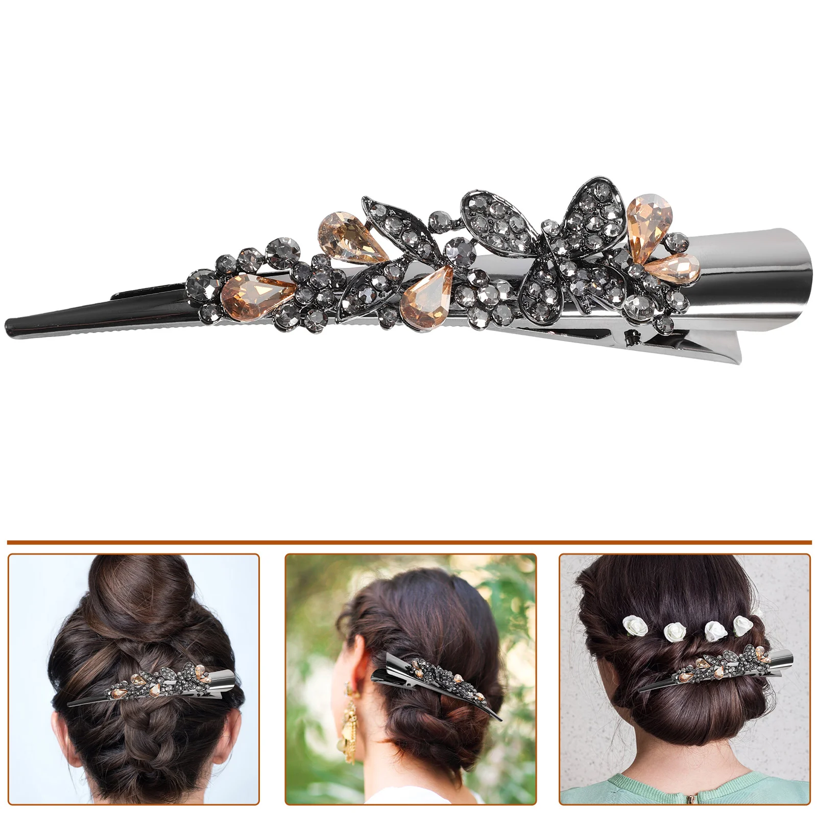 

Hair Clips Fashion Cute Elegant Barrettes for Thick Butterfly Claw Braid Buckle