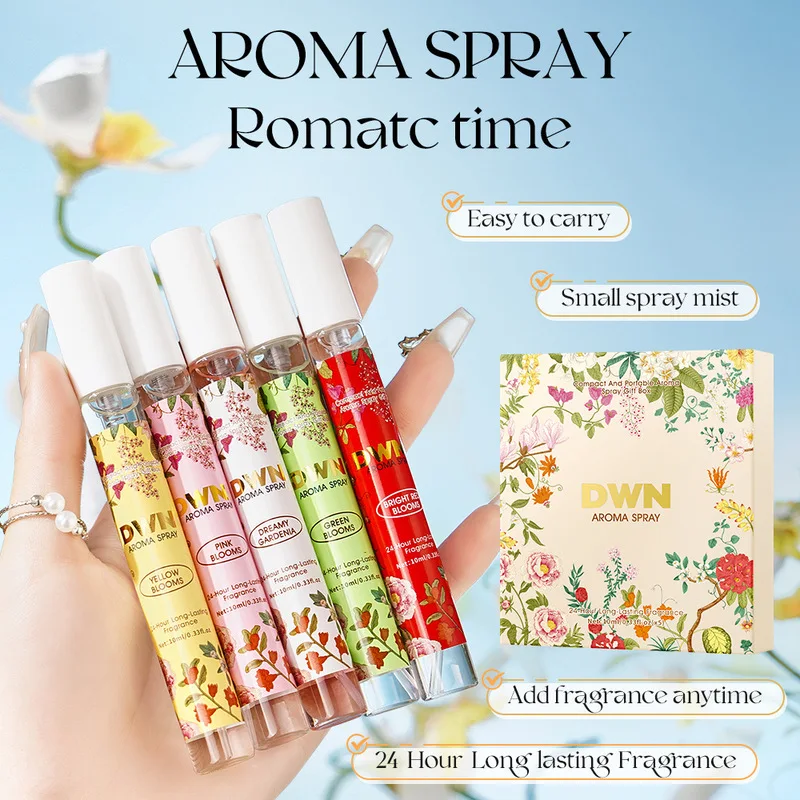 Coffret Cadeau 5 Pièces de Vaporisateurs d'Intérieur pour la Maison, Brume Fine Portable pour la Maison, la Garde-Robe, l'Intérieur de Voiture, la Salle de Bain, Vaporisateur Rafraîchissant