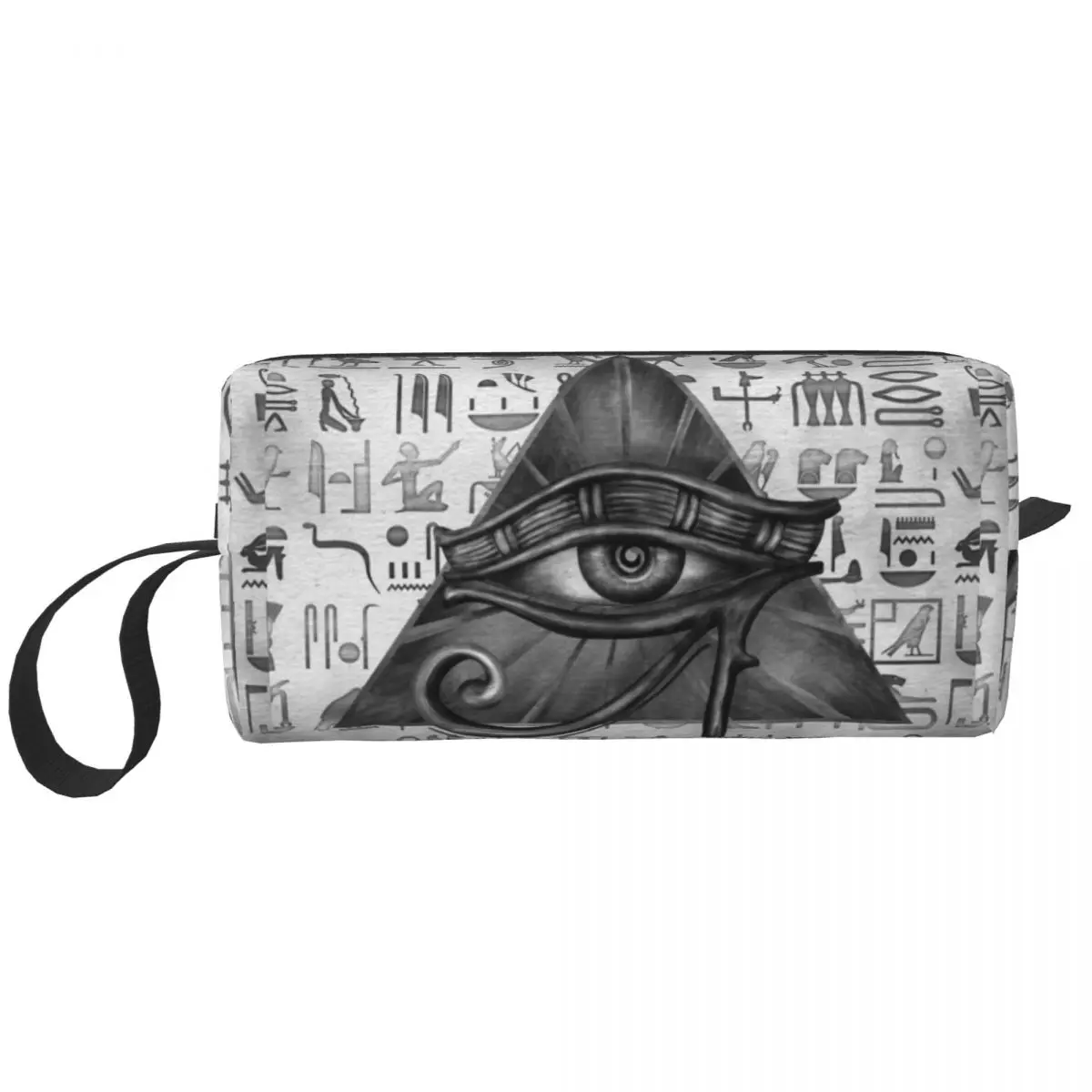 Egyptian Eye Of Horus Wadjet Large Makeup Bag Beauty Pouch Travel Cosmetic Bags Storage Bag for Women