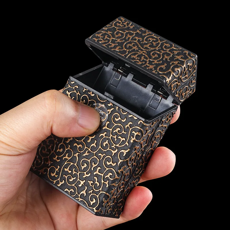 

Light Luxury Cigarete Case for 20pcs King Size Fashion Cigarettes Tobacco Holder Storage Container Pocket Box Gift For Men