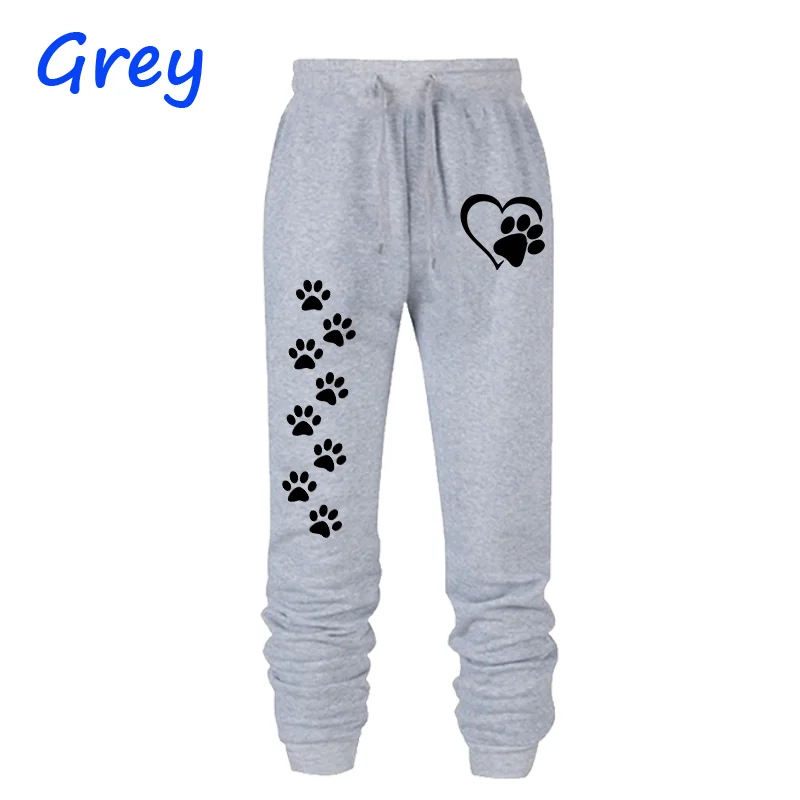 Women Cat Paw Printed Sweatpants High Quality Long Pants Jogger Trousers Outdoor Casual Fitness Jogging Pants