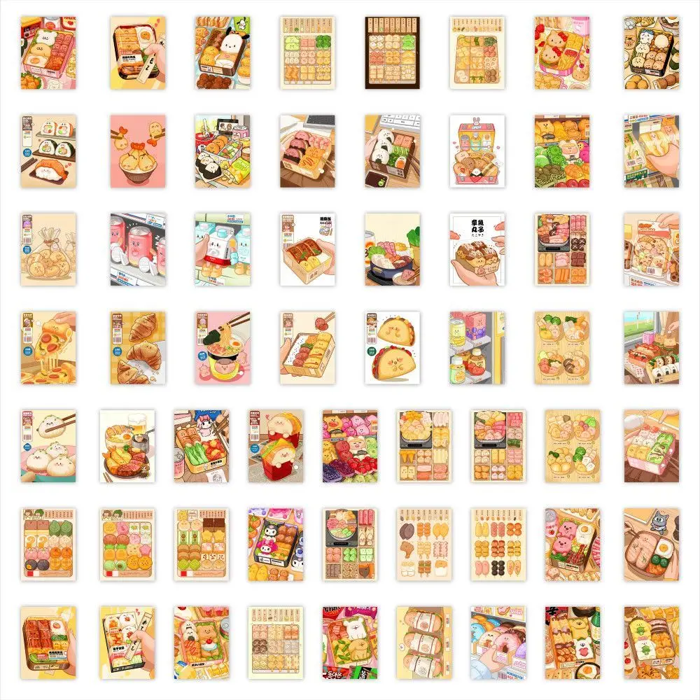 Cartoon Convenience Store Food Stickers Cute Creative Bento Delicious Mobile Phone Water Cup Ins Style Stickers