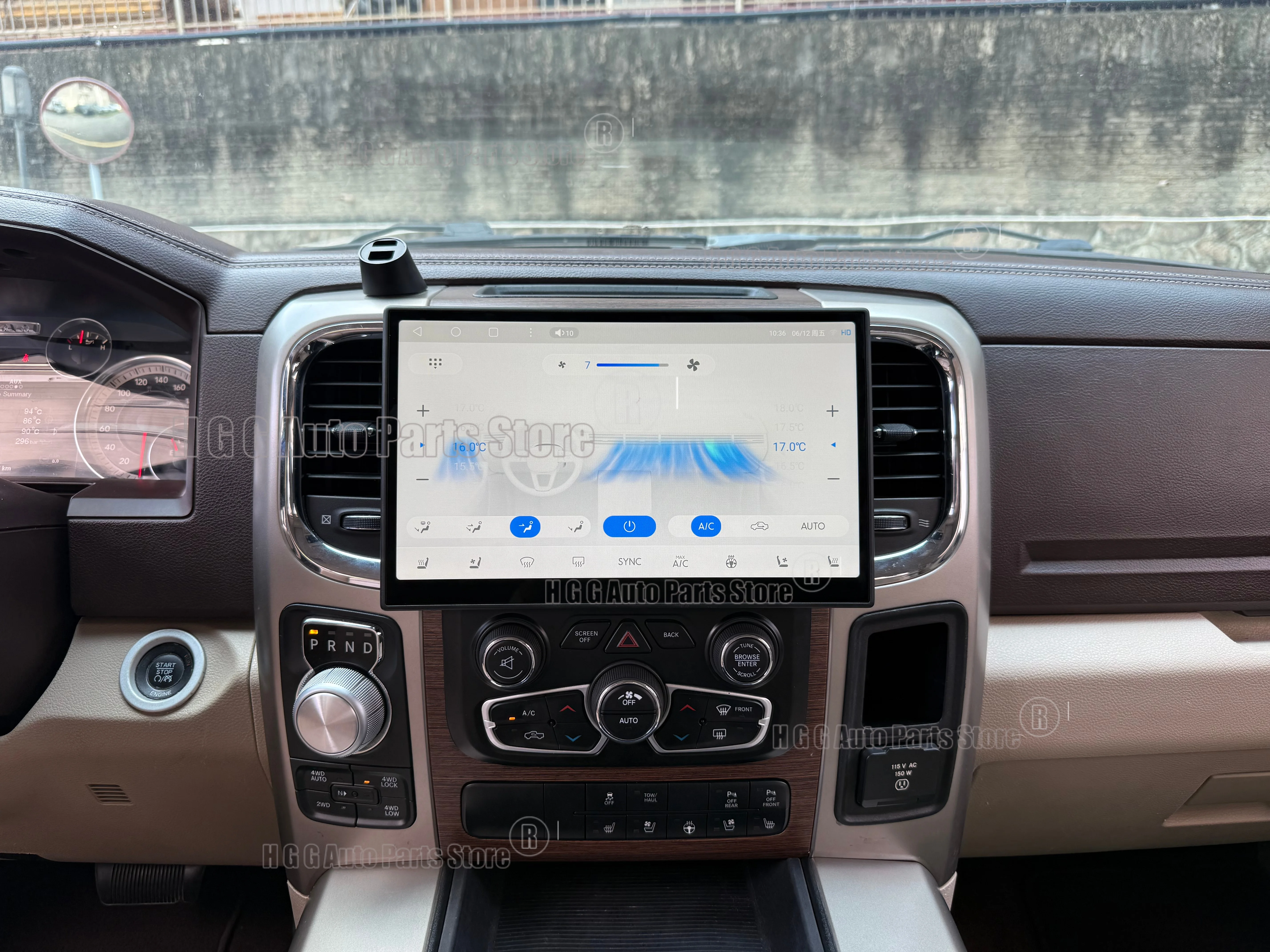 11.6 Inch Android For Dodge RAM 1500 2013-2018 Car Radio QLED Touch Screen CarPlay Multimedia Player GPS Navigation Head Unit
