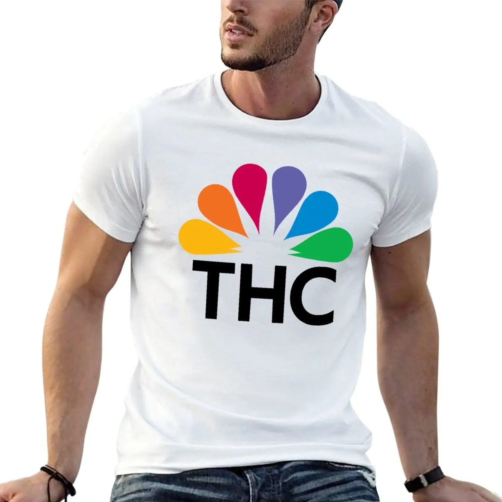 NBC logo parody for stoners T-Shirt Streetwear Print Tee Shirt
