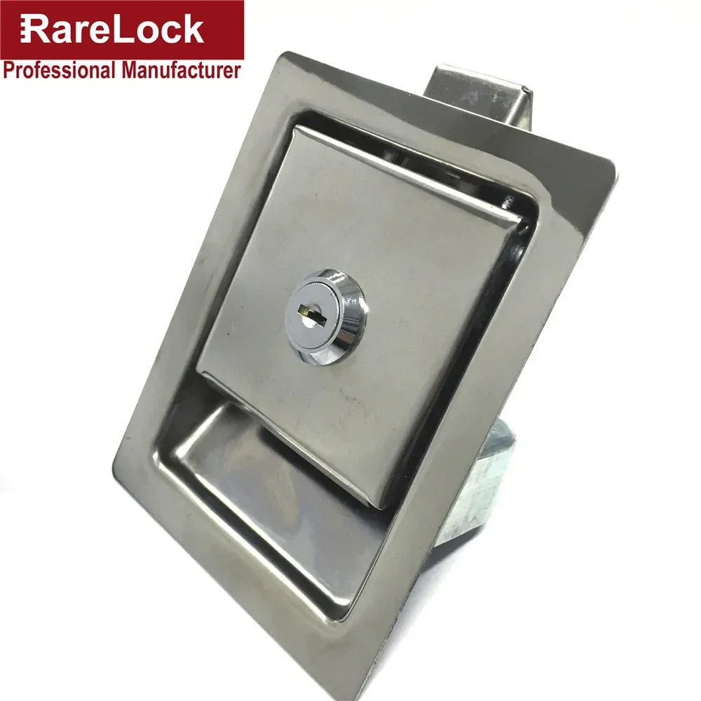 Square Cabinet Door Lock with Key or not for Electronical Box Car Truck Trunk Pickup Bus Accessories Rarelock MS215 g