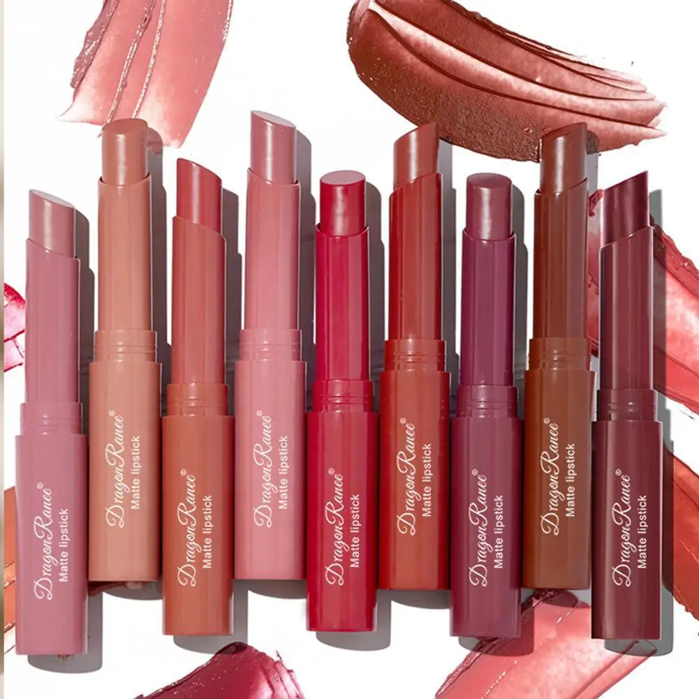 Rode Lip Tint Fluwelen Matte Lippenstift Vrouwelijke Make-Up 12 Waterdichte Boog Hydraterende Voering Kleur Lippenstift Lippenstift Cosmetica P5t5