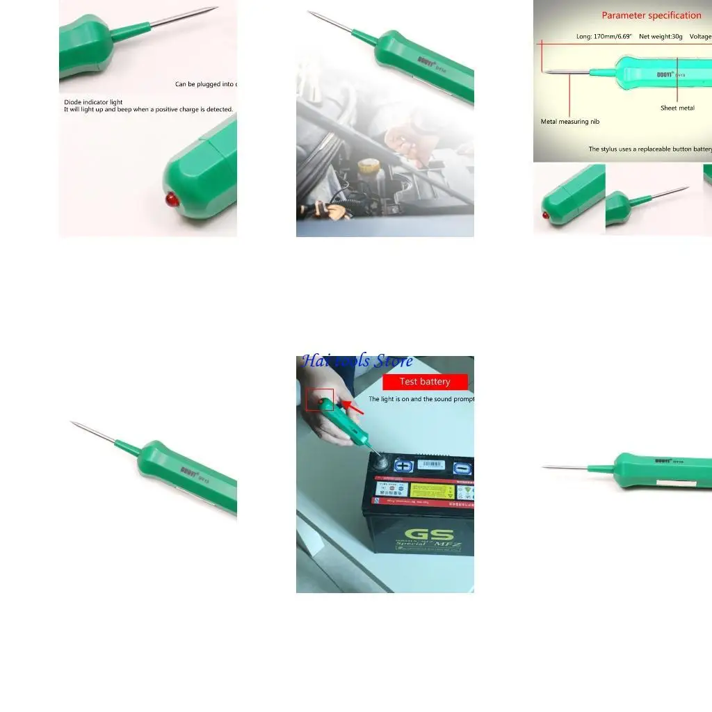 

X37E Circuit Tester Pen Circuit Tester 3-18V Circuit Continuity Tester for Auto Car