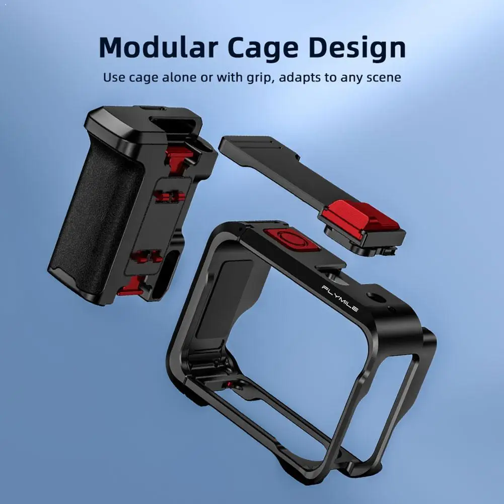 

Набор ручек-держателей для уличной фотографии для Insta360 Ace Pro1/2, быстросъемное крепление, крепление-клетка, аксессуары для камеры