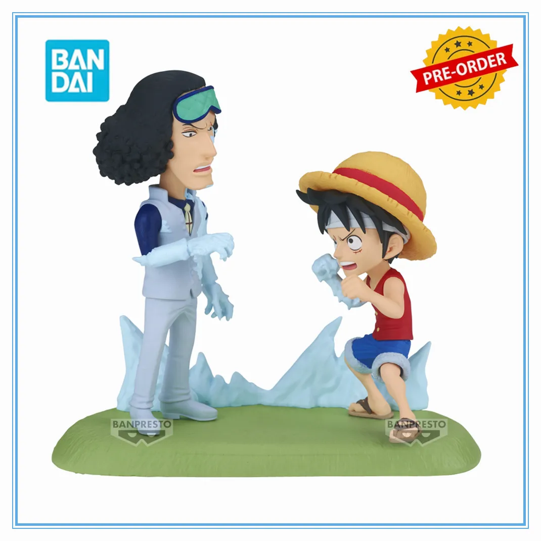 Original BANDAI ONE PIECE WORLD COLLECTABLE FIGURE LOG STORIES-MONKEY.D.LUFFY VS KUZAN Anime Action Figure Figurine Banpresto