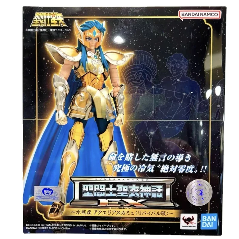 

Bandai Original Anime Saint Seiya Myth Cloth Ex Aquarius Camus Rebirth Edition Knights Of The Zodiac Action Figure Toys Gift