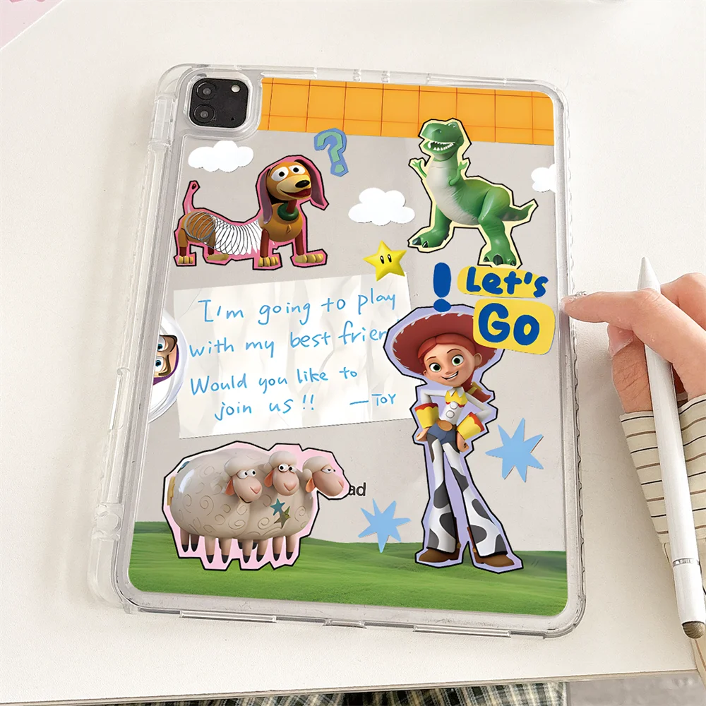 

Toy Story Case For Ipad A16 11th 10th Pro11 M4 Air 2025 Acrylic Funda For Ipad Air 6 5 4 M3 M2 10.9 Mini 6 7 A17 9.7 10.2 Cover