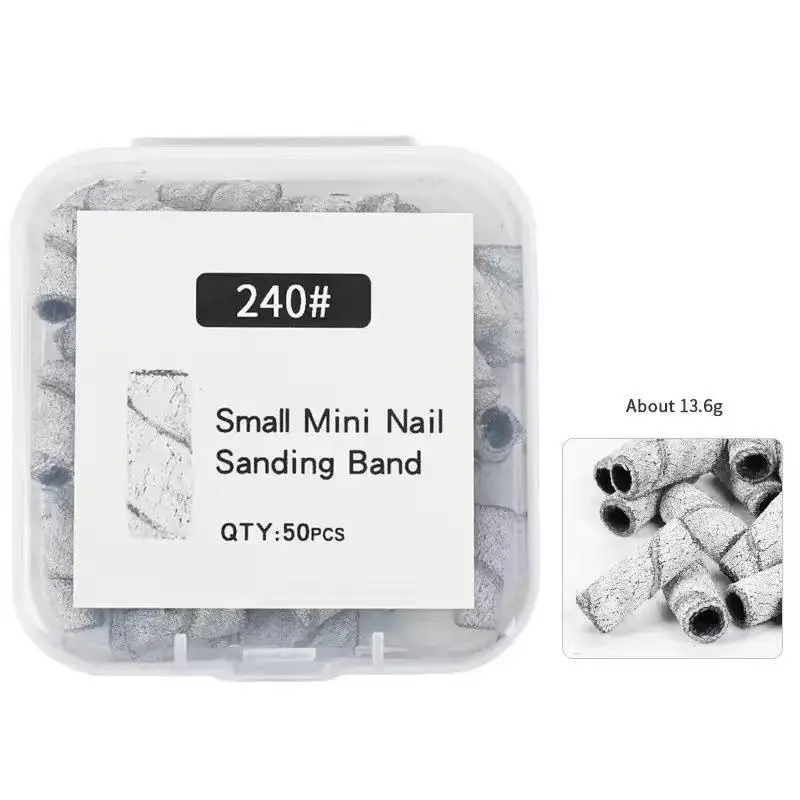 3mm Mini Nail Sanding Ring Bands Kits Electric Machine Nail Drill Bits UV Gel Acrylic Polish Dead Skin Remover For Manicure Too