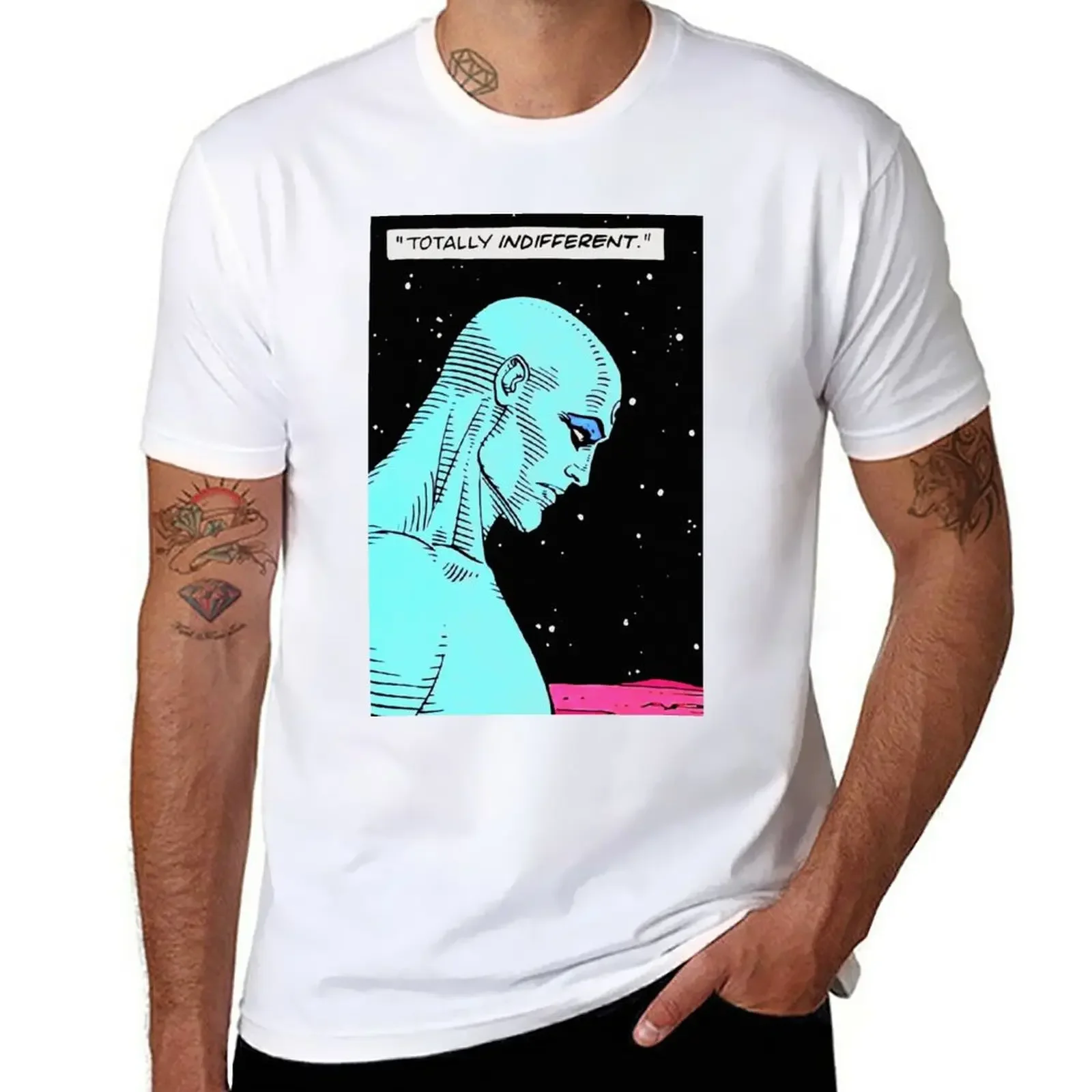 New Watchmen - Doctor Manhattan - Totally Indifferent T-Shirt T-shirt short Blouse t shirt men