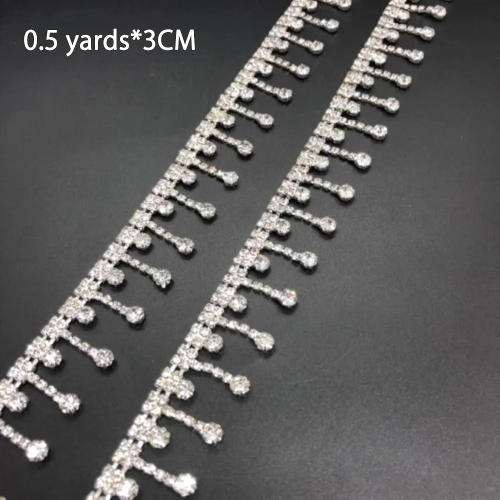 YeulionCraf White Silk Tassel Fringe Trim Pearl Beaded Lace Ribbon Lace Trim Embroidery Lace Fabric Sewing Materials Tassels