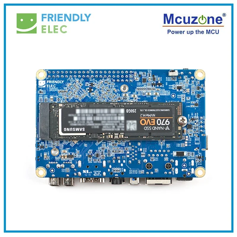 NanoPC-T4 Rockchip RK3399 Cortex-A72 Cortex-A53 VR AI OpenCV TensorFlow MIPI ثنائي النطاق واي فاي M.2PC EC20 4G 16GB EMMC FriendlyELEC