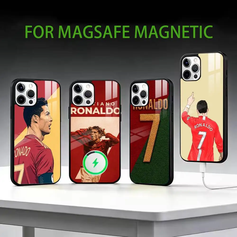 

F-Football C-CR7 Ronaldo 7 Phone Case For iPhone17,16,15,14,13,12,11 Plus,Pro Max Magnetic For Magsafe Wireless Charging