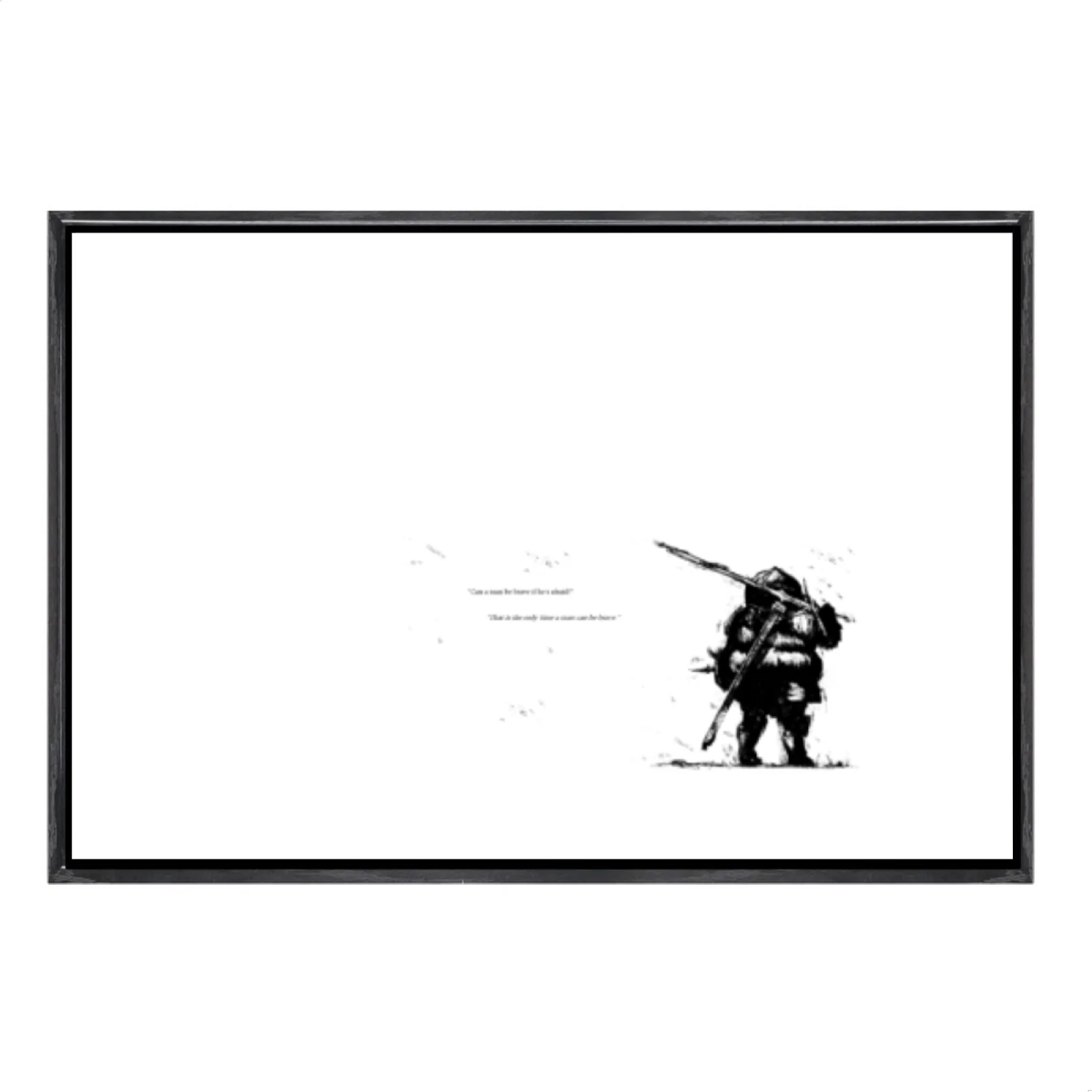 

Japanese Manga Multi-Size Canvas Poster Double Framed Wall Art,Dark Souls Home Decor for Living Room Bedroom