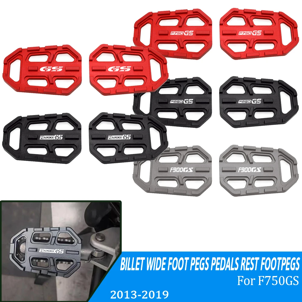 

Motorcycle Billet Wide Foot Pegs Pedals Rest Footpegs For BMW G310GS F750GS F850GS R1200GS F 750 850 1200 GS R Nine T Scrambler