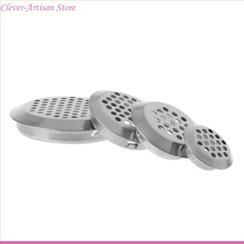 E06B Stainless Steel Air Ventilasi Lubang Ventilasi Louver Lubang Mesh Berbentuk Bulat