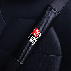 Car Safety Belt Shoulder Cover Breathable For GR Sport Gazoo Racing Yaris 86 Corolla Hilux Supra C-HR Accessories
