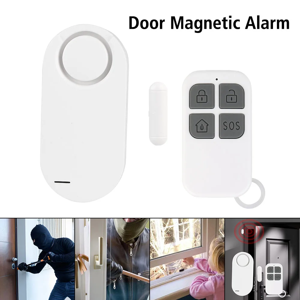 Home Protection Kit Wireless Remote Control Door Window Entry Alarm Host Burglar Security Alarm System Door Sensor Alarm 130DB