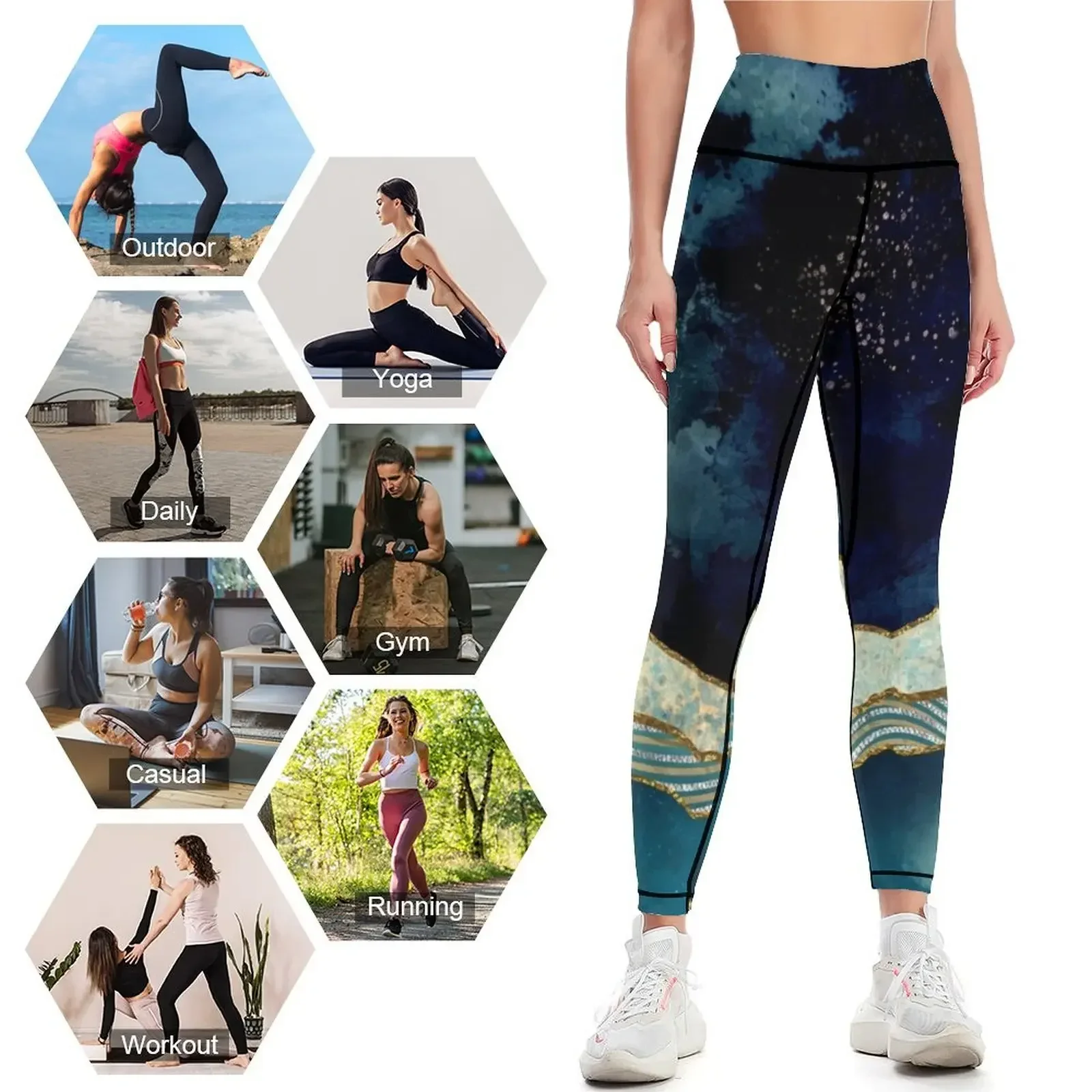 Indigo Sky Leggings Female legging pants exercise clothing for sports for push up harem pants Womens Leggings 4