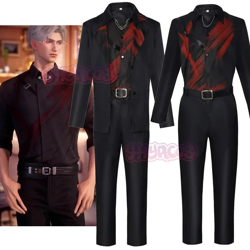 

DY2025Anime Love And Deepspace Sylus Cosplay Costume Qinche Sylus Xavier Denim jacket Deepspace Costumes Cos Outfits Custom