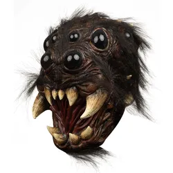 Masque d'araignée effrayante pour cosplay, araignées animales, grands yeux, dent, bouche ouverte, horreur, casque en latex, Halloween, carnaval, accessoires de costume de fête