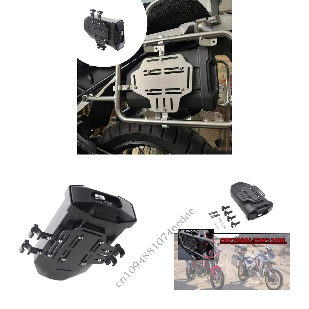 

Motorcycle Journey Tool Storage Box 3.8L Waterproof ABS Design Motorcycle Side Storage for Bike CR1000L/CRF1100L