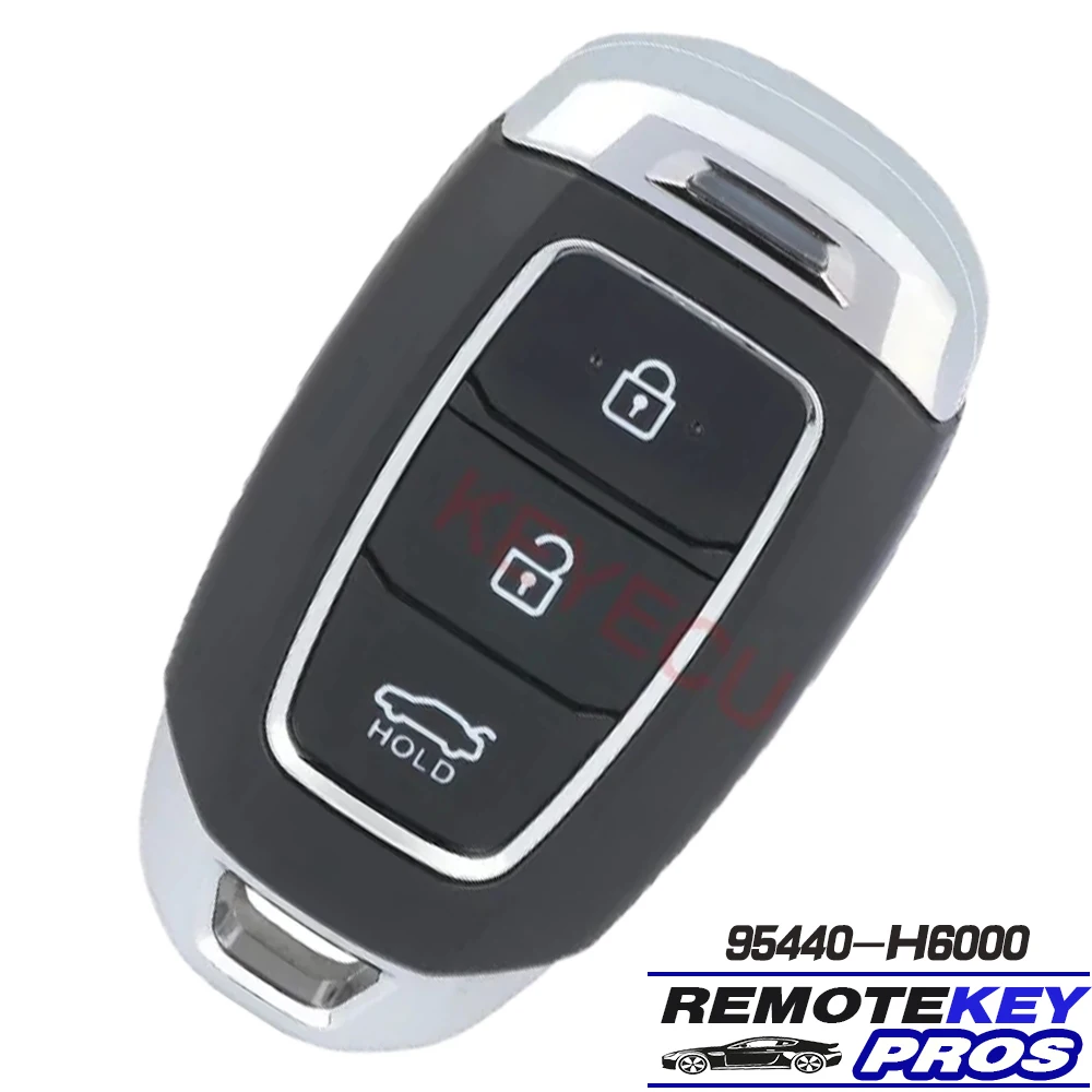 DIYKEY 95440-H6000 for Hyundai Accent 2018 2019 Smart Remote Key Keyless Go Remote Key 3 Button Fob 433MHz 8A Chip