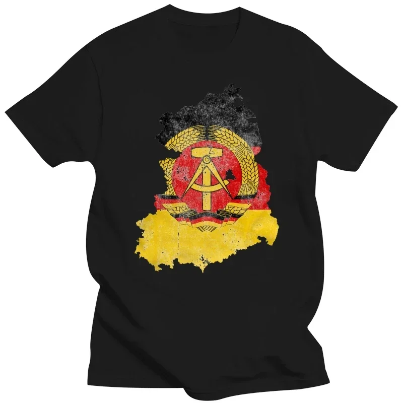 Новинка 2023, летняя футболка, забавная футболка DDR в стиле ретро, Винтажная футболка с флагом флага трабаста, Осси, осталги, ОСТ, футболка на заказ