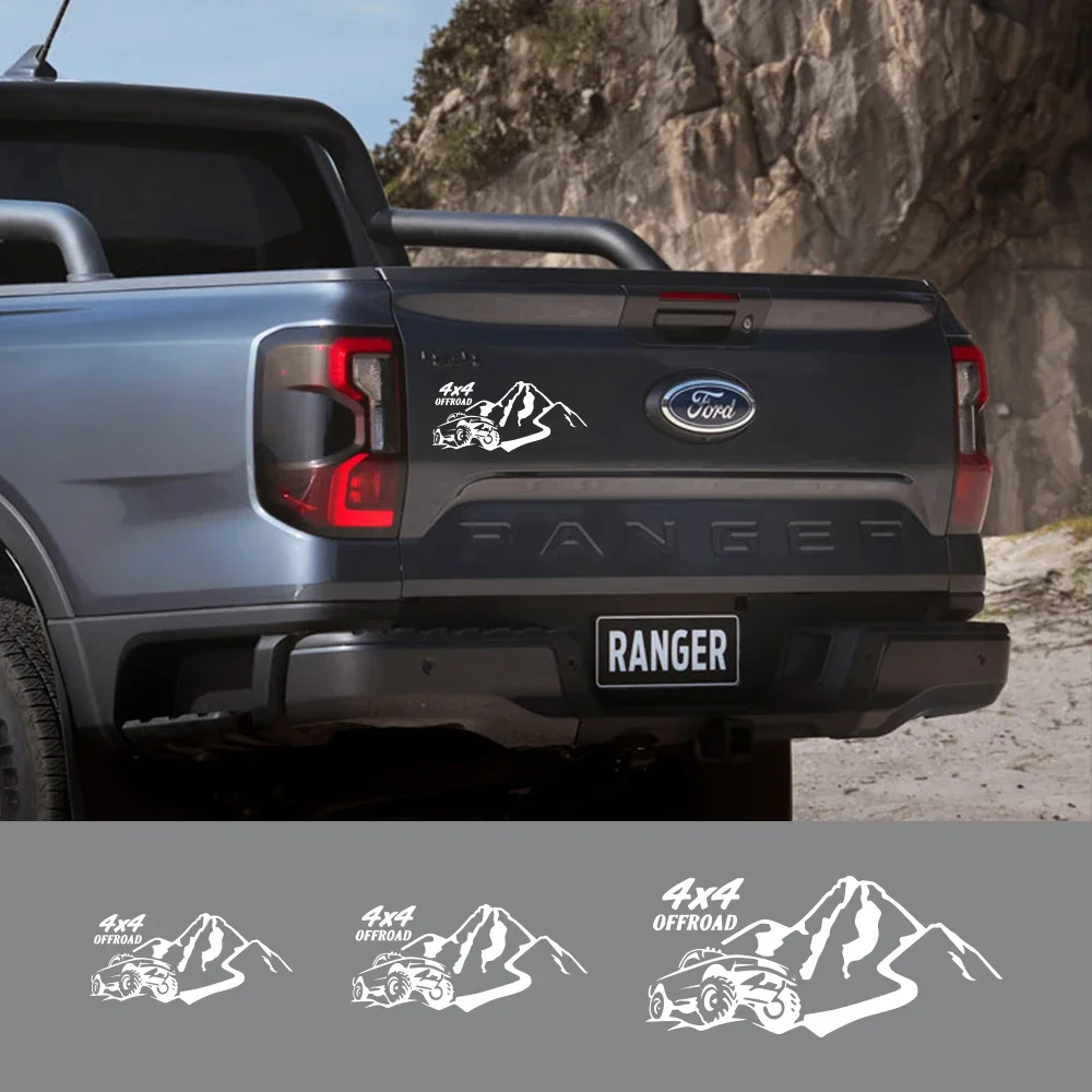 Para Ford F150 Nissan NAVARA Mitsubishi L200 Triton Toyota Hilux pegatina de coche 4X4 todoterreno estilo montaña vinilo decoración