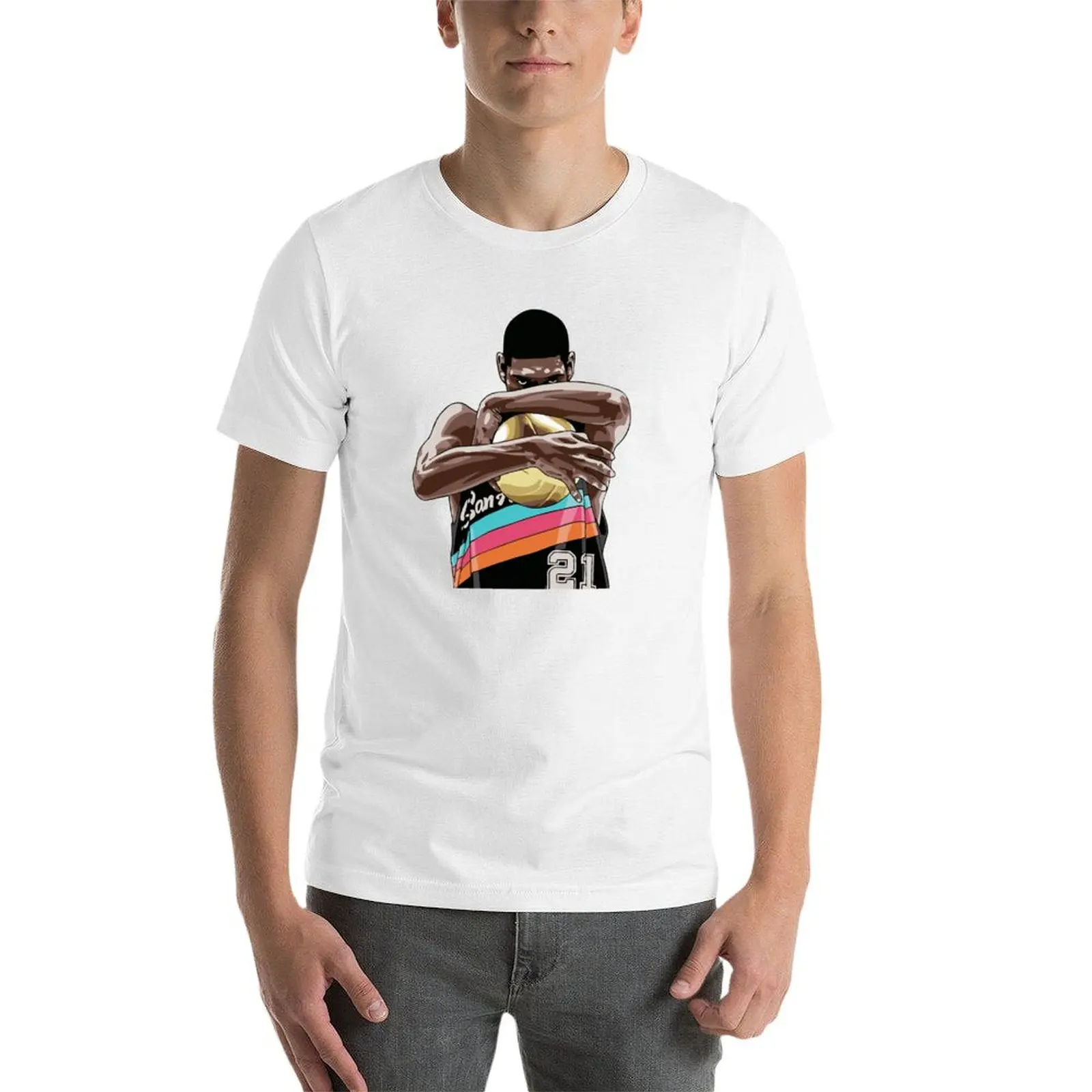 Tim Duncan Ball Hug T-Shirt Louboutins anime tshirt designer t shirt men
