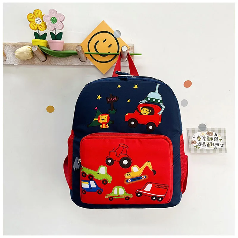 Kids Cute Kindergarten Car Backpack Girls 2 Colors Shoulders Bag Toddler Children Nylon Backpack