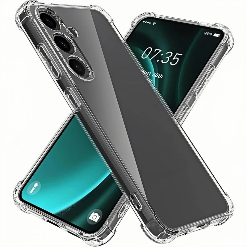 Full Camera Protection Silicone Soft Case For Samsung Galaxy S23 S22 S21 Plus FE Clear Back Case Ultra Thin Back Cover Coque TPU image 6