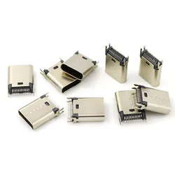 50pcs Micro USB 3.1 Universal 24 PIN Splint 0.8 length 9.3 Full Function Piece Female Type C Tail Jack Plug Socket Connector