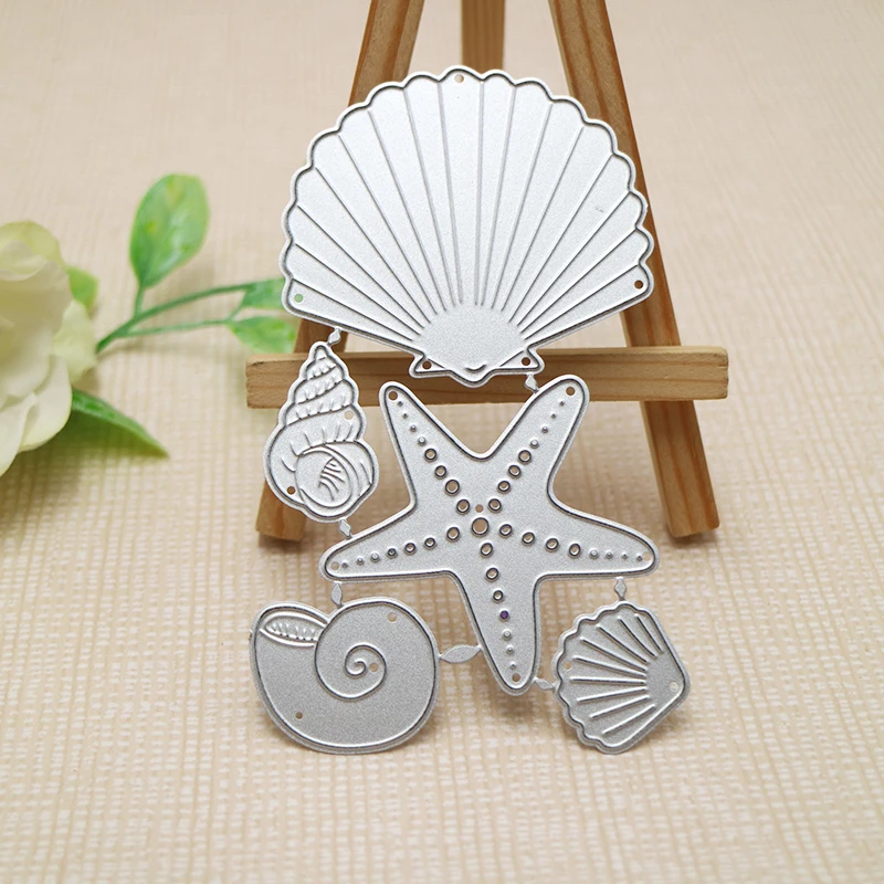 Metal Cutting Dies Marine Life Starfish Shell Scrapbook Embossing Album Cover Paper Cards Making Tool Craft Die Cut