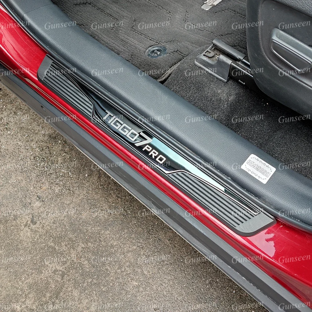 

Door Sill Pedal Protector Scuff Plate Trim For Chery Tiggo 7 Pro 2020 2021 2022 2023 Car Thresholds Stickers Accessories 2024