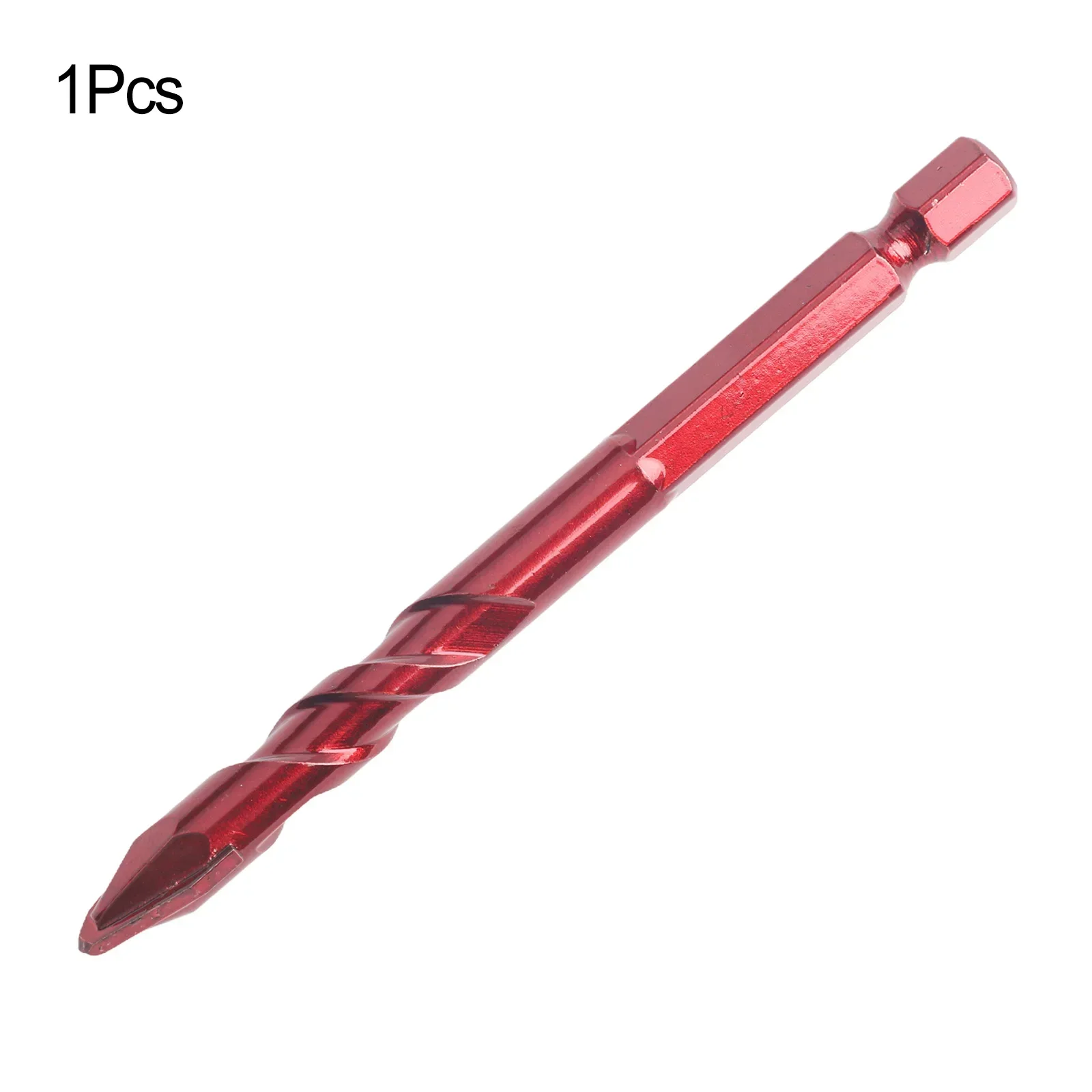 1Pc Drill Bit 6-12mm Hex Shank Carbide Drilling Punching Tool For Wall Glass Wood Metal Tiles Hole Punching For Carpentry Tool