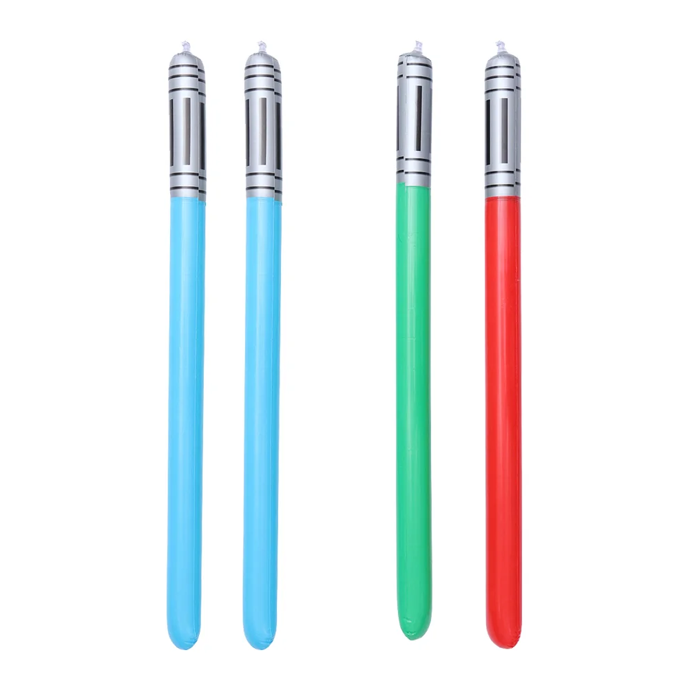 

4 Pcs Pvc Inflatable Lightsaber Toy for Children Creative Toys Sword-shaped Plaything Party