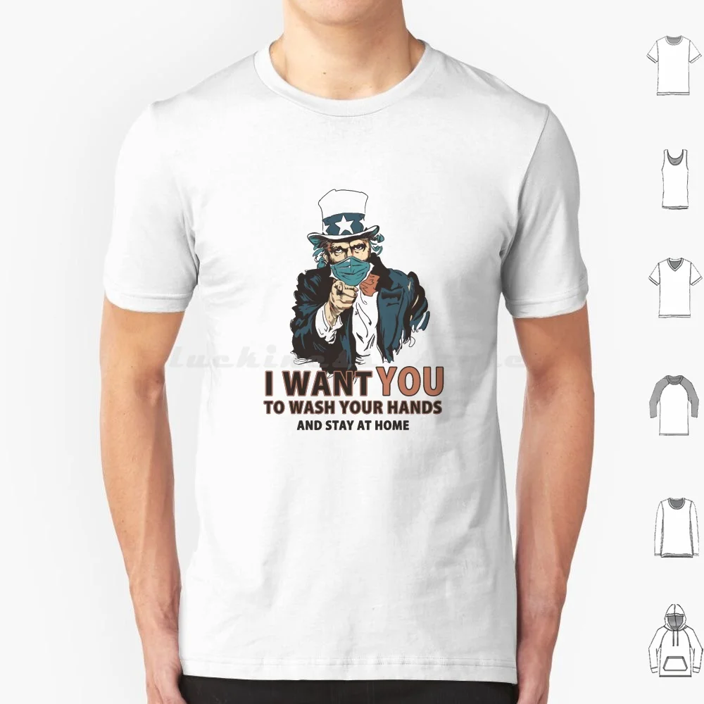 

Wash Your Hands! T Shirt 6xl Cotton Cool Tee I Want You War Epidemic 19