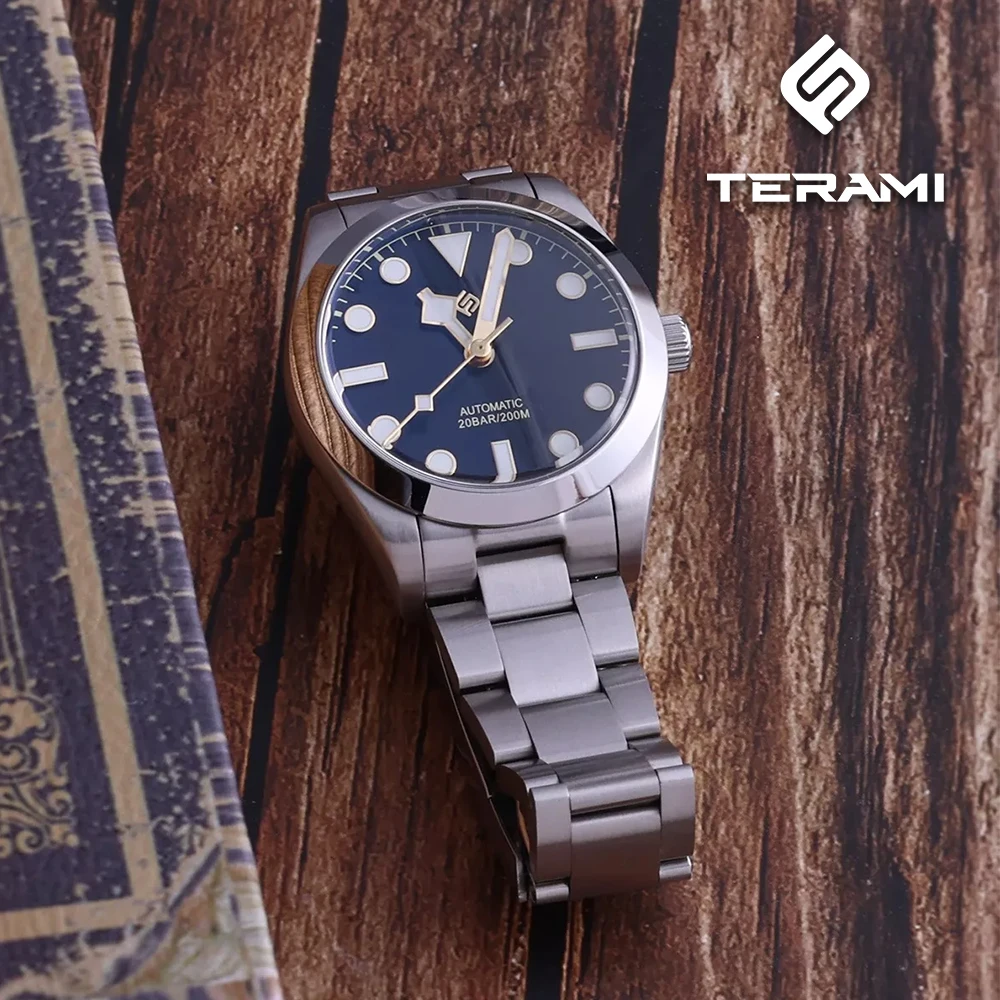 TERAMI Vintage Men Mechanical Watch Explore Climbing Series Luxury Mens Watch es Sport Automatic Watches 20Bar Luminous Relogio