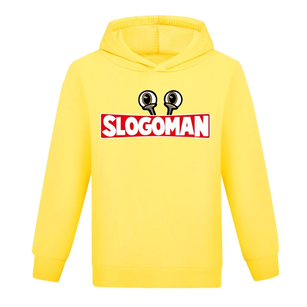 Funny SLOGOMAN Kids Hoodie Spring Autumn Toddler Girls Cartoon Clothes Baby Boys Long Sleeve Sweatshirt Children's Clothing503