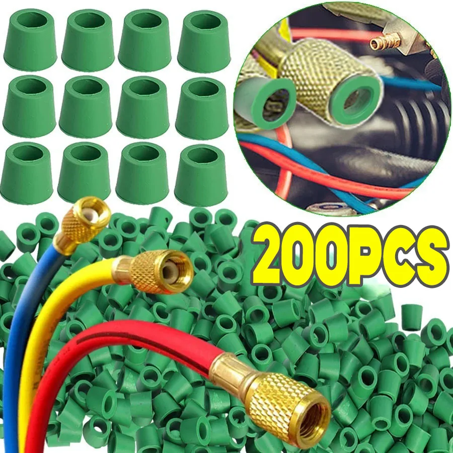 Junta de reparación de línea de aire acondicionado de coche '1/4' manguera de carga/Kit de sello de reparación de colector herramientas accesorios de repuesto automotriz