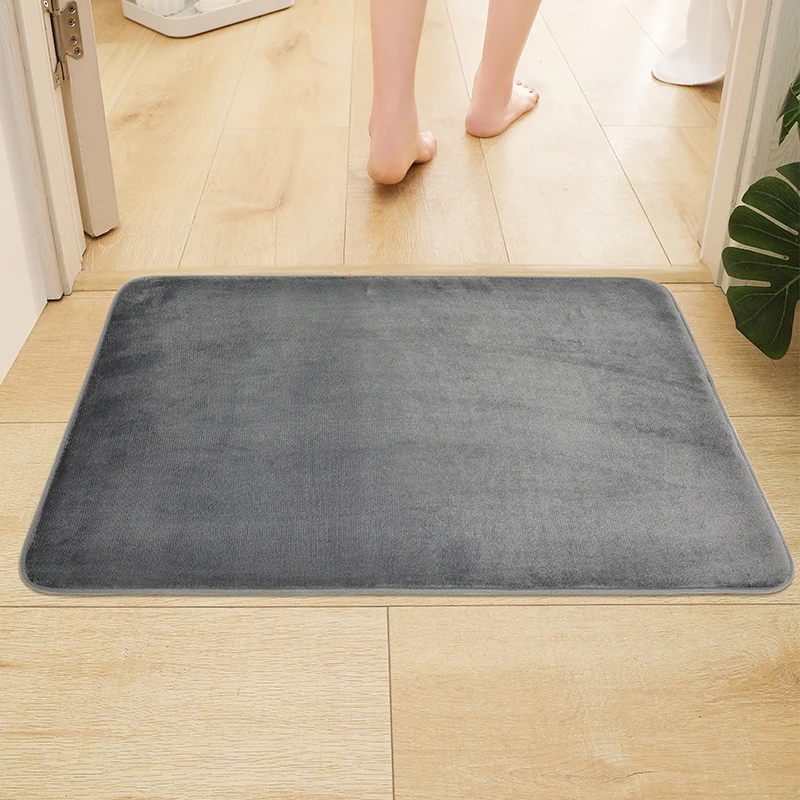 Dark Gray Bath Mat,modern Bathroom Mat,indoor Carpet Anti Slip Absorption Bath Mat,suitable for Shower Decoration Mat,kitchenmat