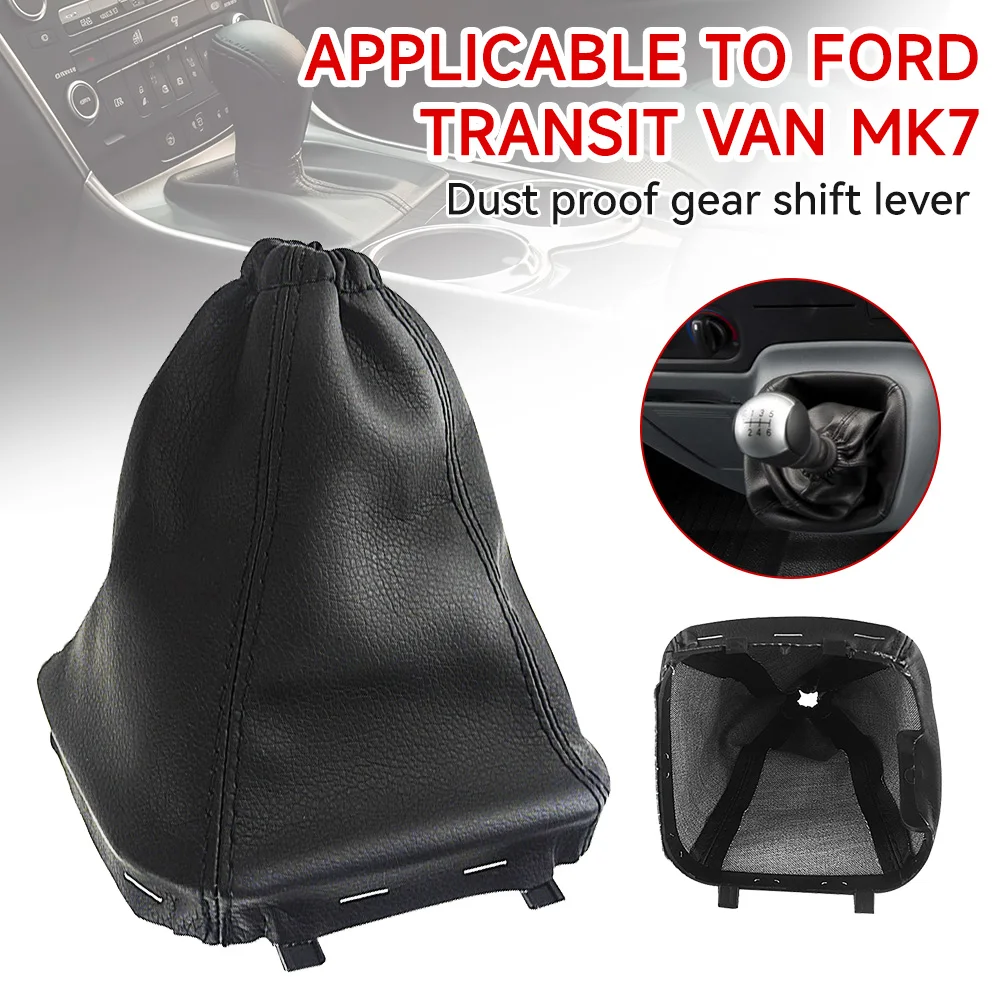 PU Leather Ford Transit Van MK7 2006-2013 Gaiter Gaitor Shift Knob Boot Cover Correct Connector Direct Installation